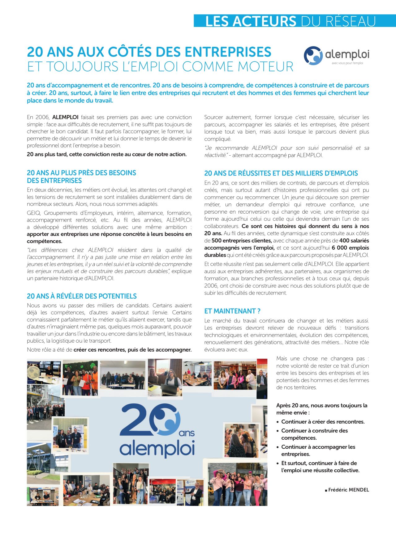 20 ans alemploi